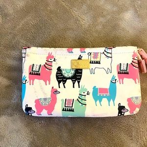 Betsey Johnson double pouch wristlet wallet. Very cute